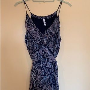 Purple paisley summery wrap dress